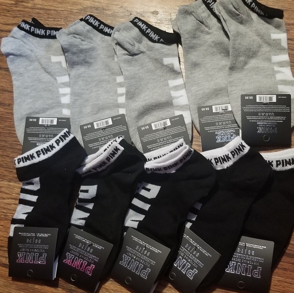 10 pairs of PINK Victoria's secret socks